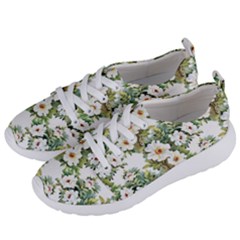 White Flowers Women s Lightweight Sports Shoes by goljakoff