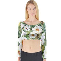 ?hamomile Long Sleeve Crop Top by goljakoff