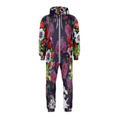 Purple Flowers Hooded Jumpsuit (kids) by goljakoff