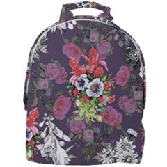 Purple Flowers Mini Full Print Backpack by goljakoff