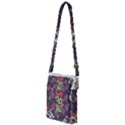 Purple flowers Multi Function Travel Bag View1