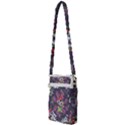 Purple flowers Multi Function Travel Bag View2