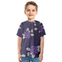 Purple flowers Kids  Sport Mesh Tee View1