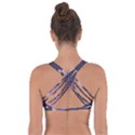 Purple flowers Got No Strings Sports Bra View2