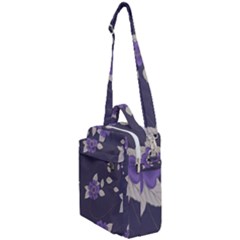 Purple Flowers Crossbody Day Bag by goljakoff