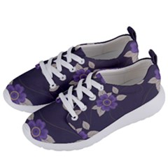 Purple Flowers Women s Lightweight Sports Shoes by goljakoff