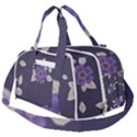 Purple flowers Burner Gym Duffel Bag View2