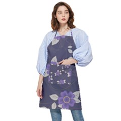 Purple Flowers Pocket Apron by goljakoff