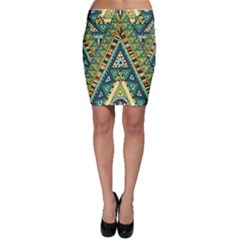 Native Mandala Bodycon Skirt by goljakoff