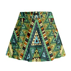 Native Mandala Mini Flare Skirt by goljakoff