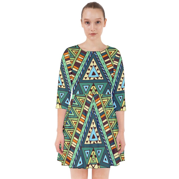 Native mandala Smock Dress