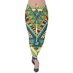 Native Mandala Velvet Leggings by goljakoff