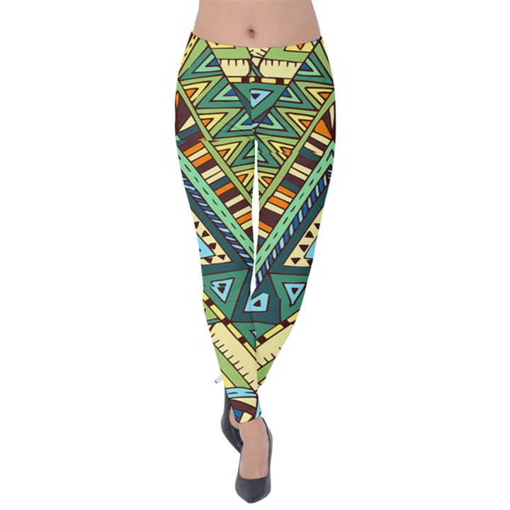 Native mandala Velvet Leggings