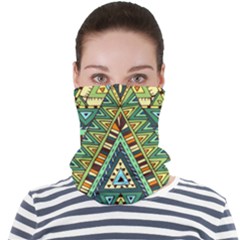 Native Mandala Face Seamless Bandana (adult) by goljakoff