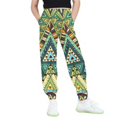 Native Mandala Kids  Elastic Waist Pants by goljakoff