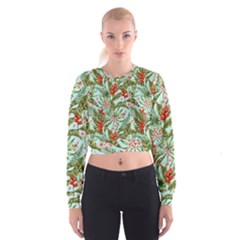 Spring Flora Cropped Sweatshirt by goljakoff