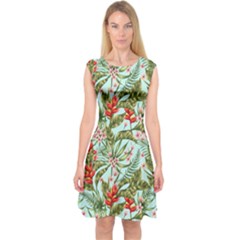 Spring Flora Capsleeve Midi Dress by goljakoff