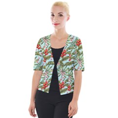 Spring Flora Cropped Button Cardigan by goljakoff