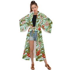 Spring Flora Maxi Kimono by goljakoff