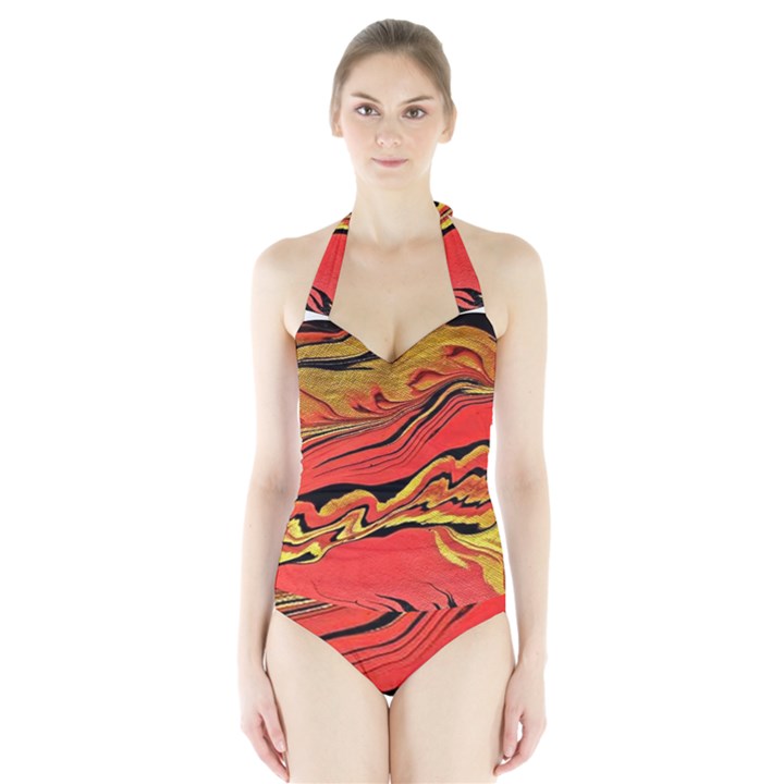 Warrior Spirit Halter Swimsuit