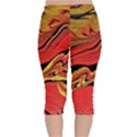 Warrior Spirit Velvet Capri Leggings  View2