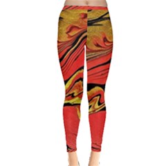 Warrior Spirit Inside Out Leggings by BrenZenCreations