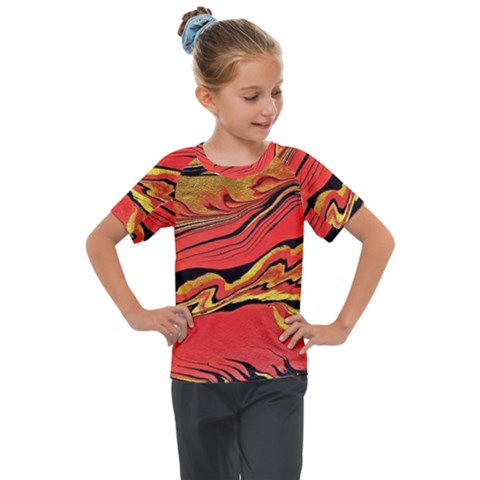 Warrior Spirit Kids  Mesh Piece Tee by BrenZenCreations