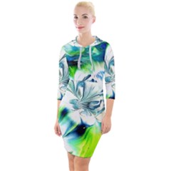 1lily 1lily Quarter Sleeve Hood Bodycon Dress