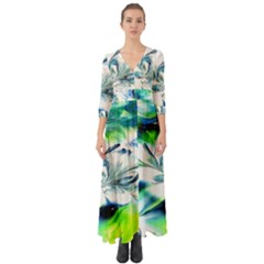 1lily Duvet Button Up Boho Maxi Dress