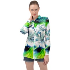 1lily Duvet Long Sleeve Satin Shirt