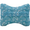 Blue white flowers Velour Seat Head Rest Cushion View2