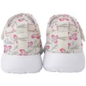 Pink folk flowers Men s Velcro Strap Shoes View4