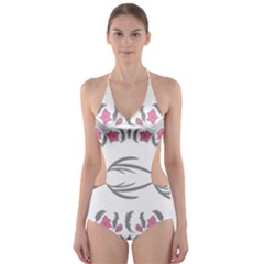 Folk Ornament Cut-out One Piece Swimsuit by Eskimos