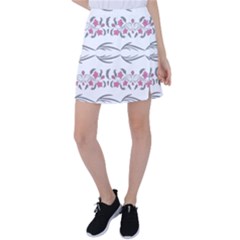 Folk Ornament Tennis Skirt by Eskimos