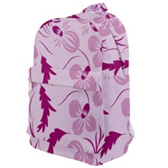 Dark Pink Flowers Classic Backpack by Eskimos