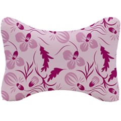 Dark Pink Flowers Seat Head Rest Cushion by Eskimos