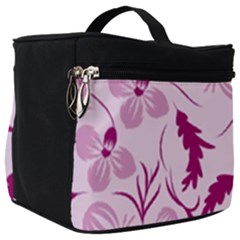 Dark Pink Flowers Make Up Travel Bag (big) by Eskimos