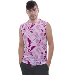 Dark Pink Flowers Men s Regular Tank Top by Eskimos