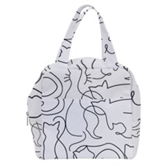 Cats Line Art  Boxy Hand Bag by Sobalvarro