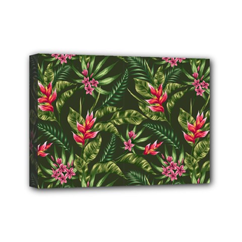 Tropical Flowers Mini Canvas 7  X 5  (stretched) by goljakoff