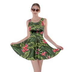 Tropical Flowers Skater Dress by goljakoff