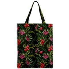 Tropical Flowers Zipper Classic Tote Bag by goljakoff