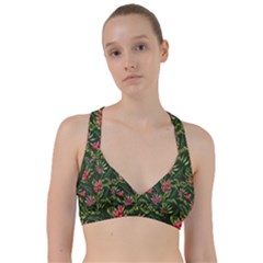 Tropical Flowers Sweetheart Sports Bra by goljakoff