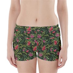 Tropical Flowers Boyleg Bikini Wrap Bottoms by goljakoff