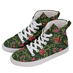 Tropical Flowers Men s Hi-top Skate Sneakers by goljakoff