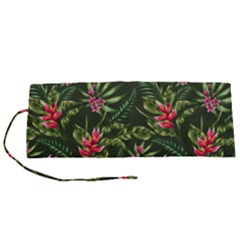 Tropical Flowers Roll Up Canvas Pencil Holder (s) by goljakoff