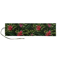 Tropical Flowers Roll Up Canvas Pencil Holder (l) by goljakoff