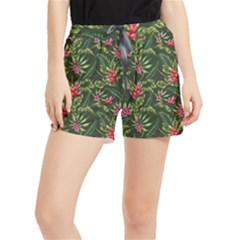 Tropical Flowers Runner Shorts by goljakoff