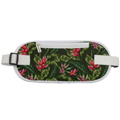 Tropical Flowers Rounded Waist Pouch by goljakoff