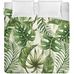 Tropical Leaves Duvet Cover Double Side (king Size) by goljakoff